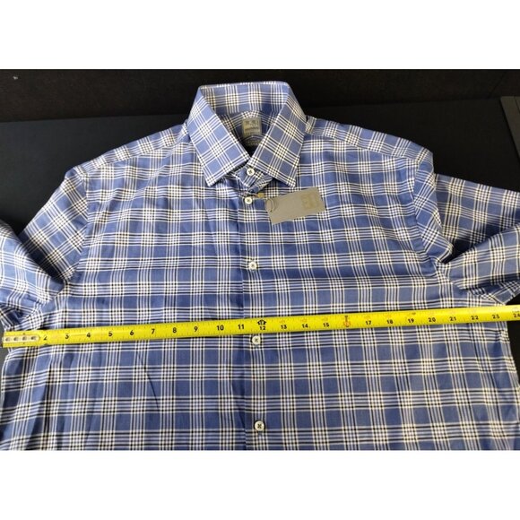 IKE BEHAR NY Neiman Marcus Blue Button Down Long Sleeve Shirt Size 32/33 SKU2292 - Picture 3 of 9